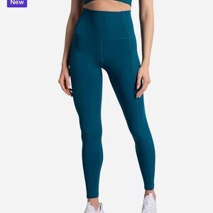 Lole M Burst Ankle Leggings in Marine Blue Teal
